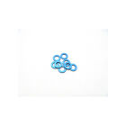 Hiro Seiko 3mm Alloy Spacer Set (1.0mm) [Y-Blue] / HS-48453