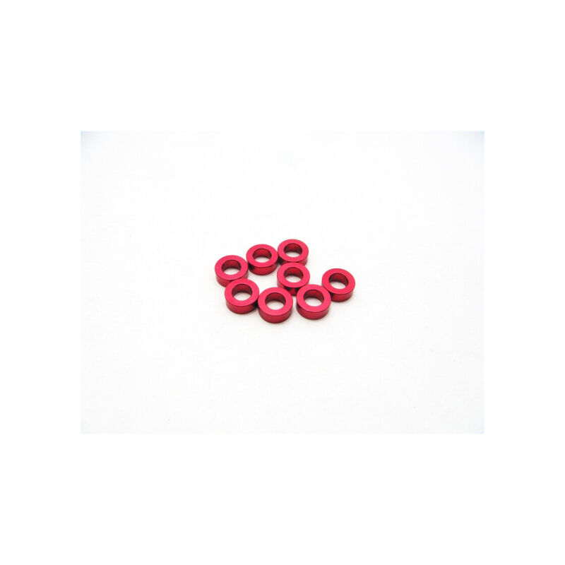 Hiro Seiko 3mm Alloy Spacer Set (1.5mm) [Red] / HS-48457