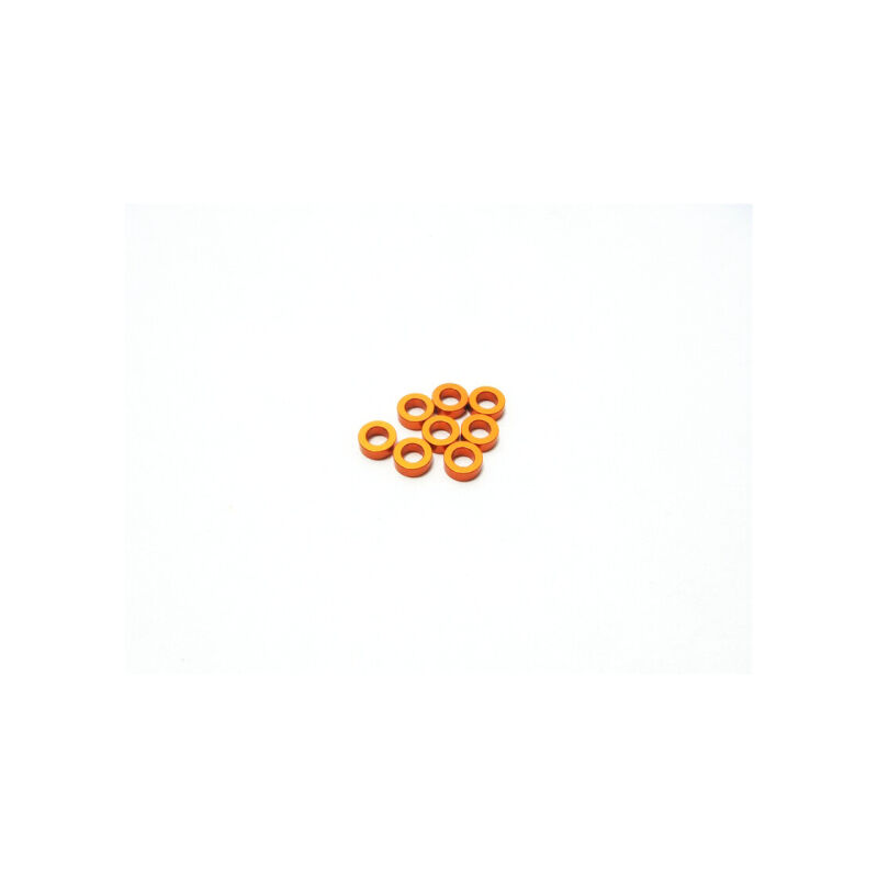 Hiro Seiko 3mm Alloy Spacer Set (2.0mm) [Orange] / HS-48470