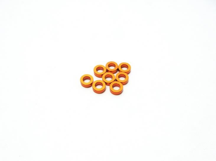 Hiro Seiko 3mm Alloy Spacer Set (2.0mm) [Orange] / HS-48470