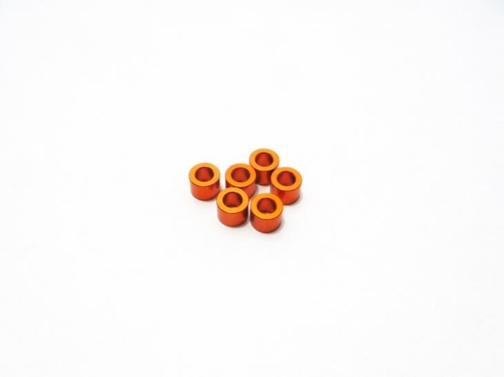 Hiro Seiko 3mm Alloy Spacer Set (2.5mm) [Orange] / HS-48477