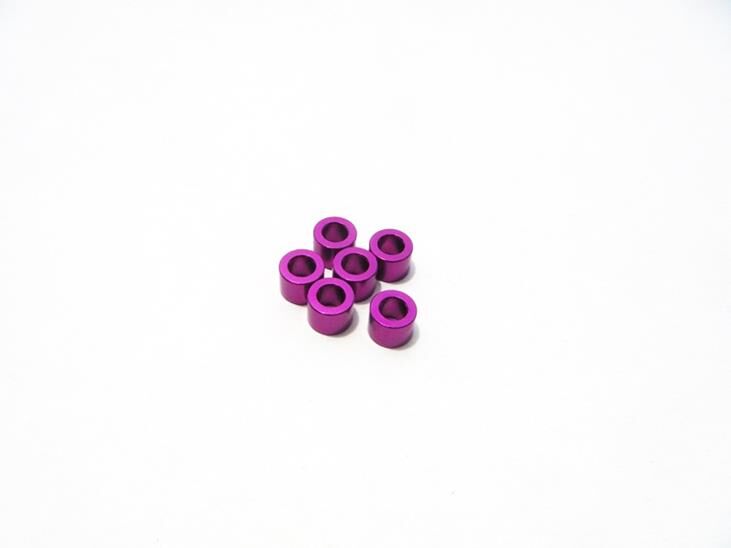 Hiro Seiko 3mm Alloy Spacer Set (3.0mm) [Purple] / HS-48482