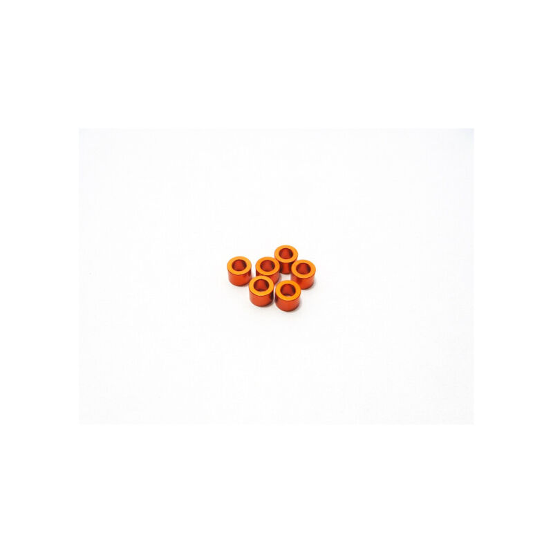 Hiro Seiko 3mm Alloy Spacer Set (3.0mm) [Orange] / HS-48484