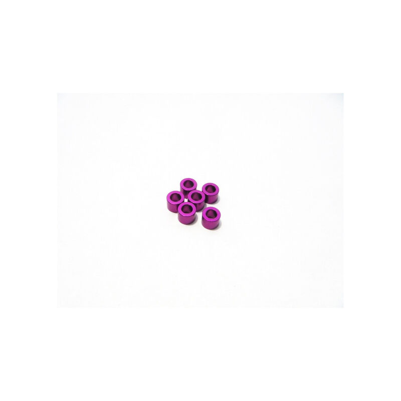Hiro Seiko 3mm Alloy Spacer Set (4.0mm) [Purple] / HS-48489
