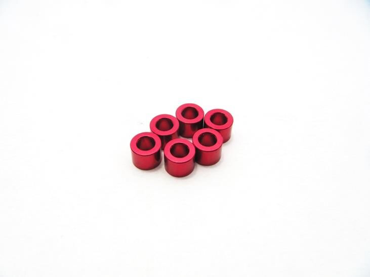 Hiro Seiko 3mm Alloy Spacer Set (5.0mm) [Red] / HS-48492