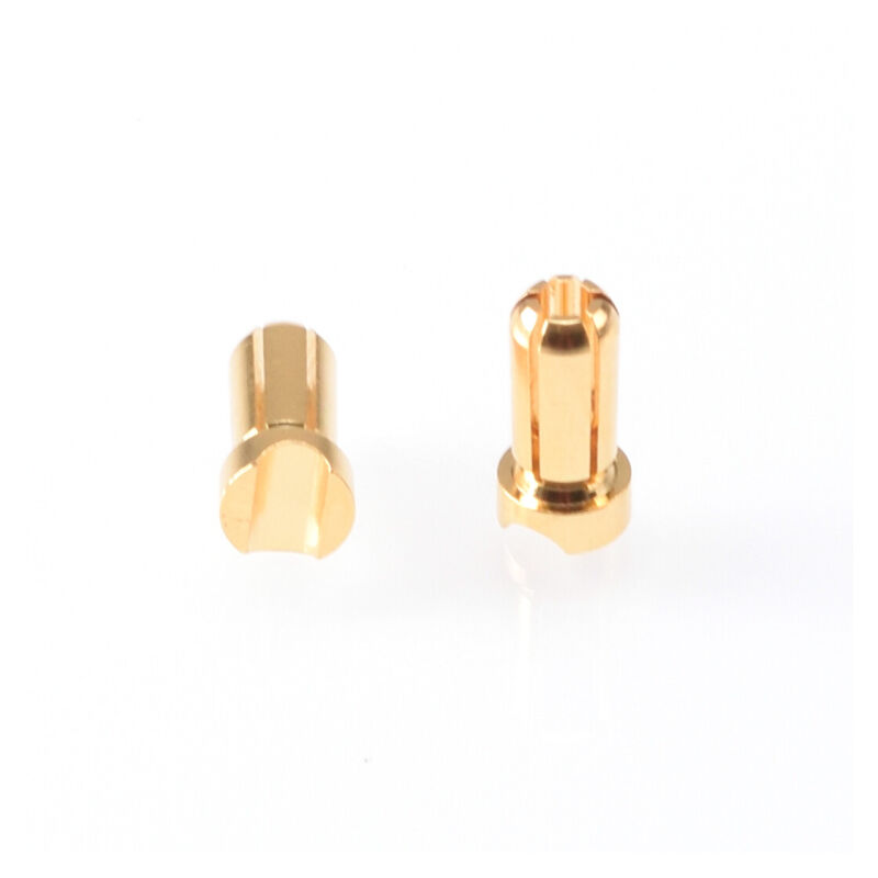 RUDDOG 5mm Gold Plug Male Short (2pcs) / RP-0195