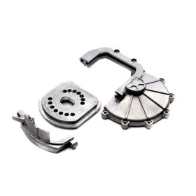 AXIAL Ersatzteil SCX6 Motor Plate & Clamp / AXI252012