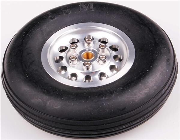 Robbe Modellsport Rad ø105x28mm ø5mm Radachse mit Alufelge 134 Gramm 1Stk. / 52000038