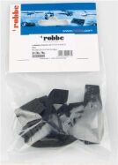 Robbe Modellsport Landeklappen-Scharnier L57mm schwarz Kunststoff 10Stk. / 56000089