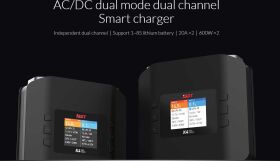 ISDT K4 Smart Ladegerät Modellbau AC/DC 1-8S / 2x 20A 2x 600W / K4