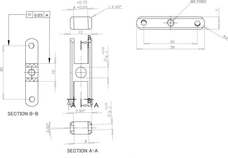 Robbe Modellsport Mittelteil LS 3522/5, 20mm, 2,5°, 5mm / 58332000