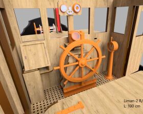 Türkmodel Liman 2 Historischer Dampfschlepper 1:20 Holzbausatz / 24551