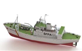 Krick FPV Westra Fischerei Patrouillenboot 1:50 Holzbausatz / 24553