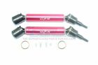 GPM ARRMA BIG ROCK CREW CAB / red Steel+Aluminium Front/Rear CVD Drive Shaft - 8pc set / GPMMAB108FRSR