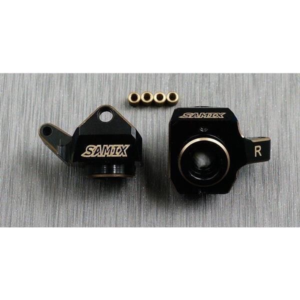 SAMIX SCX24 brass heavy steering knuckle / SAMscx24-4412