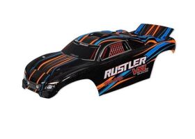 TRAXXAS Karo Rustler VXL orange (lackiert + Decals) /...