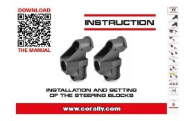 Team Corally HD Steering Block (1pc) Wide Pillow Ball Cup (2pcs) Front Composite 1 Set / C-00180-108-1