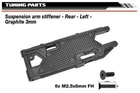 Team Corally Suspension arm stiffener Rear Left Graphite...