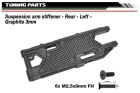 Team Corally Suspension arm stiffener Rear Left Graphite 3mm 1 pc / C-00180-236