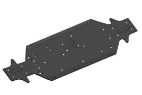 Team Corally Chassis XL4S Aluminium 3mm Black 1 pc /...
