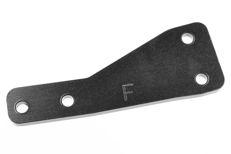 Team Corally Shock Tower Brace Front MT Aluminum Black 1 pc / C-00180-663