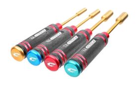 Team Corally Pro Nut Driver Set Ti-Ni Coated 4.0 / 5.5 / 7.0 / 8.0 mm 4 pcs / C-16190