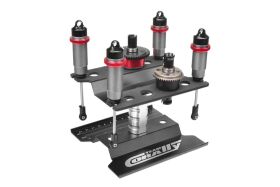 Team Corally Car Stand Aluminium Black 1 Set / C-16320