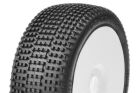 Captic Racing ZONDA XTR 1/8 Buggy Tires Mounted CR-1 (Medium) Racing Compound White Rims 1 Pair / CT-15003-1-W