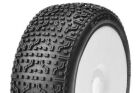 Captic Racing S-CODE 1/8 Buggy Tires Mounted CR-3 (Soft) Racing Compound White Rims 1 Pair / CT-15004-3-W