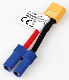 Robbe Modellsport Adapterkabel XT-60 Stecker auf EC-5...