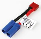 Robbe Modellsport Adapterkabel T-Stecksystem Buchse auf EC-5 Stecker 30mm Kabellänge 12AWG 1Stk. / 46287