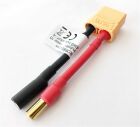 Robbe Modellsport Adapterkabel XT-90 Buchse auf 5,5mm Goldkontakt 12AWG/3,3mm² 30mm Kabellänge 1Stk. / 46316