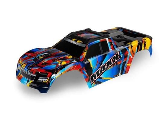 TRAXXAS Karo Wide-Maxx Rock n Roll lackiert + Decal Sheet / TRX8931