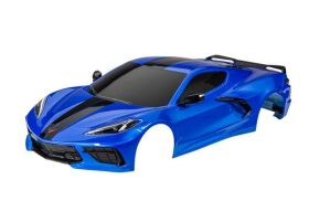 TRAXXAS Karo Chevy Corvette Stingray blau lackiert inkl...