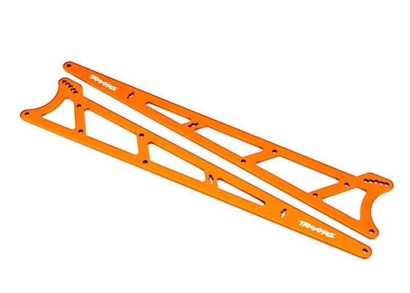 TRAXXAS Drag Slash Seitenplatten Wheelie Bar orange Alu (2) / TRX9462A