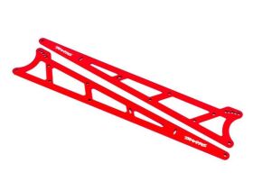TRAXXAS Seitenplatten Wheelie Bar rot Alu (2) / TRX9462R