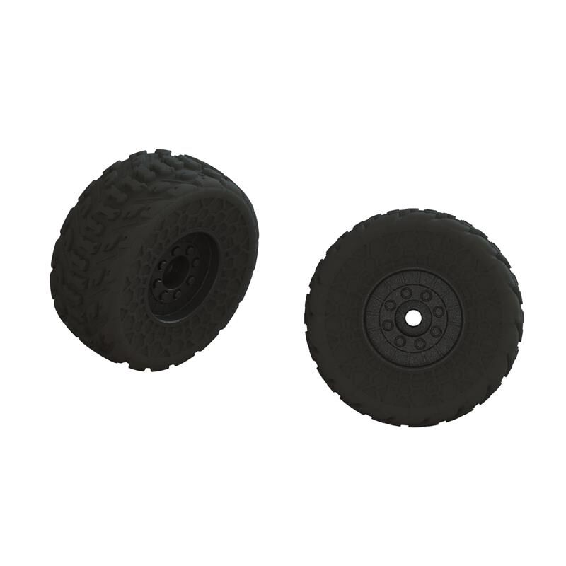ARRMA Räder dBoots FIRETEAM Tire Set Glued (1 Pair) / ARA550107