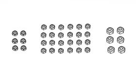 AMEWI Muttern Set HC7/RXB7 / 019-21091112