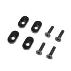 LOSI Ersatzteil EngineMountInsert & Screws 20T, Black(4): DBXL 2.0 / LOS232138