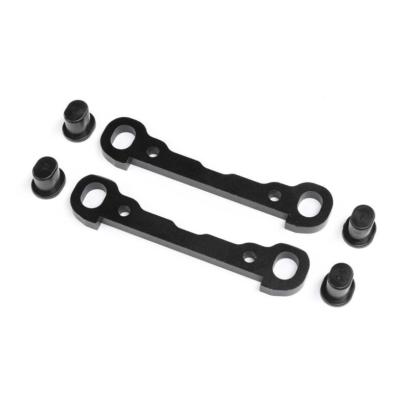 LOSI Ersatzteil Front Hinge Pin Braces, Black: DBXL 2.0 / LOS254071