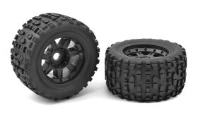 Team Corally Monster Truck Tires XL4S Grabber Glued on...