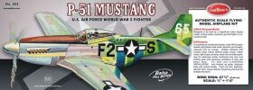 GUILLOWS Freiflugmodell P51-Mustang Balsabausatz / gu402