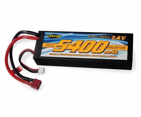 Carson 7,4V/5400mAh 60C LiPO Race Akku T-Pl. HC / 500608234