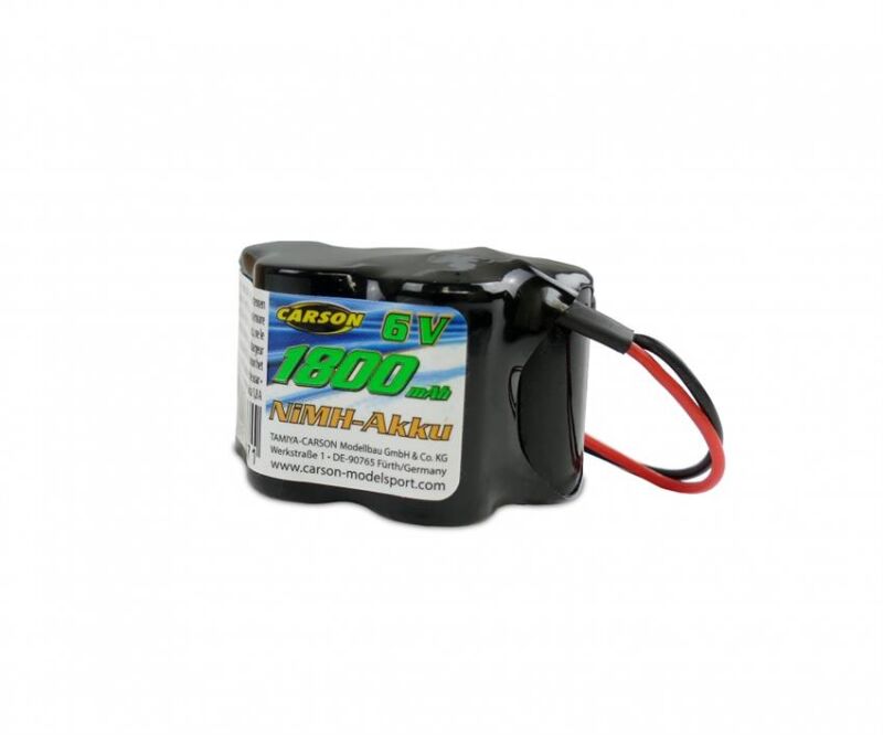 Carson 6V/1800mAh NiMH Empfängerakku Hump BEC / 500608230