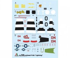 ITALERI 1:72 US P-38J Lightning / 510001446