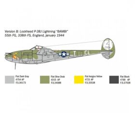ITALERI 1:72 US P-38J Lightning / 510001446