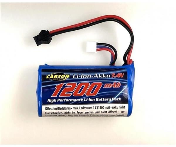 Carson 7,4V/1200mAh Li-Ion Akku für 404171/72 / 500608255