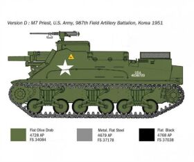 ITALERI 1:35 Standmodell der US M-7 Priest Haubitze / 510006580