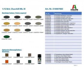 ITALERI 1:72 Brit. Churchill Mk. III / 510007083