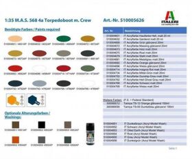 ITALERI 1:35 M.A.S. 568 4a Torpedoboot m. Crew / 510005626